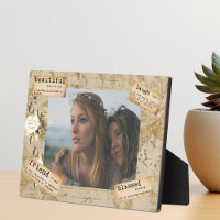 Regalo de foto de amigo Diario de decoupage vintag
