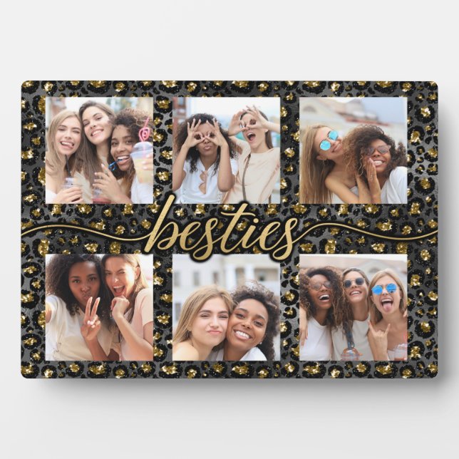 Placa Expositora Regalo de Foto de Mejores Amigas BFF Amigas Íntima (Frente)