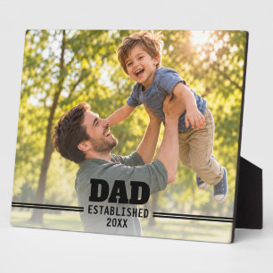 Placa Expositora Regalo de foto de paternidad establecida para papá