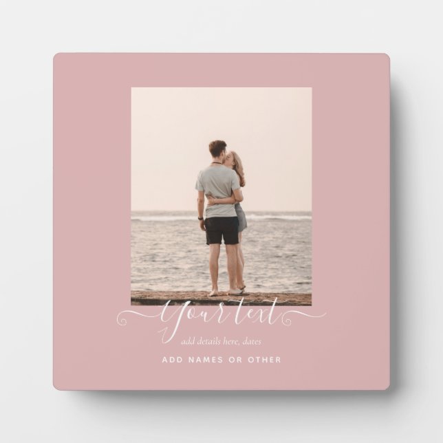 Placa Expositora REGALO DE FOTO PERSONALIZADO - Familia Amigos Reci (Frente)