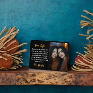 Placa Expositora Regalo de guión para Collage de fotos hermano