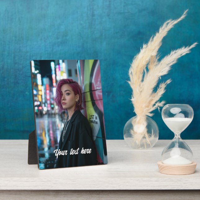 Placa Expositora Regalo de imagen personalizado (Lado)