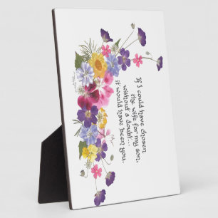 Placa Expositora Regalo de la hija en la ley