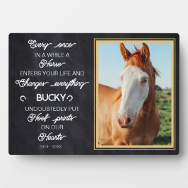 Placa Expositora Regalo de memorial de caballo personalizado Foto