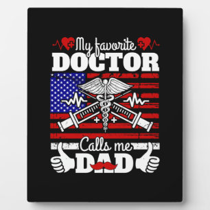 Placa Expositora Regalo de Navidad Mi Médica Favorito Me Llama Pa