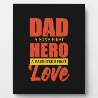 Placa Expositora Regalo de padre | Papá Hero Love