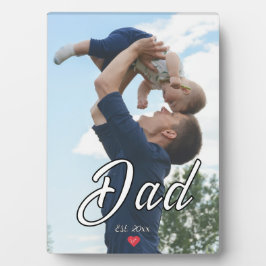 Placa Expositora Regalo de Papá con Foto y Corazón con Letra Divert