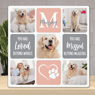 Placa Expositora Regalo de pérdida de mascota memorial para perros 