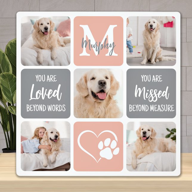 Placa Expositora Regalo de pérdida de mascota memorial para perros  (Subido por el creador)