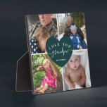 Placa Expositora Regalo del Día del Padre para el Abuelo Te Amas la<br><div class="desc">Regalo del Día del Padre para el Abuelo Te Amas la Foto del Corazón</div>