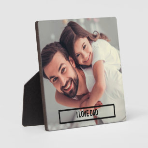 Placa Expositora Regalo del Día del Padres Personalizado   Amo Foto