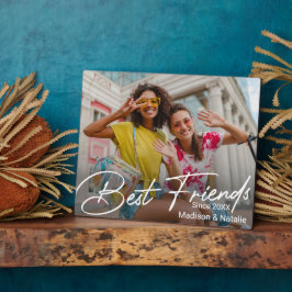 Placa Expositora Regalo fotográfico moderno de amistad