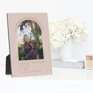 Placa Expositora Regalo para Big Sister Elegant Arch Photo Keepsake