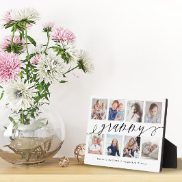 Placa Expositora Regalo para Grammy | Collage de fotos de los nieto