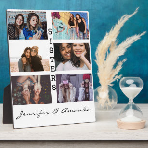 Placa Expositora Regalo para hermanas Personalizado 6 Colección de 