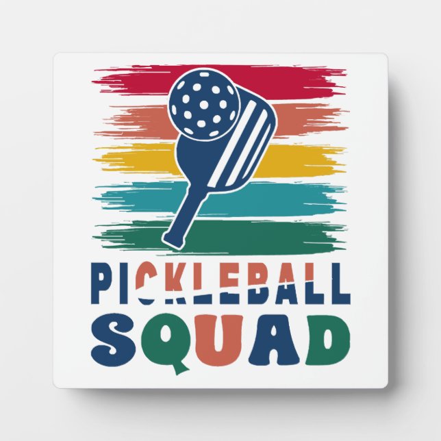 Placa Expositora Regalo para jugadores de pickleball (Frente)