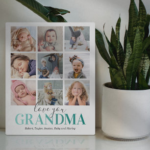 Placa Expositora Regalo para la abuela Te quiero foto