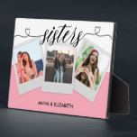 Placa Expositora Regalo para la hermana Personalizado Collage de fo<br><div class="desc">Regalo para la hermana Personalizado Collage de fotos</div>