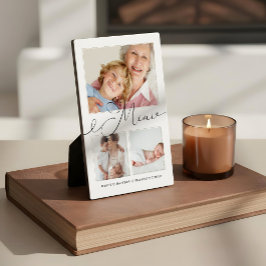 Placa Expositora Regalo para Mimi | Nietos 3 Collage de fotos