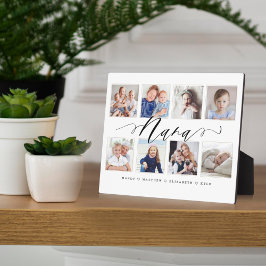 Placa Expositora Regalo para Nana | Collage de fotos de los nietos