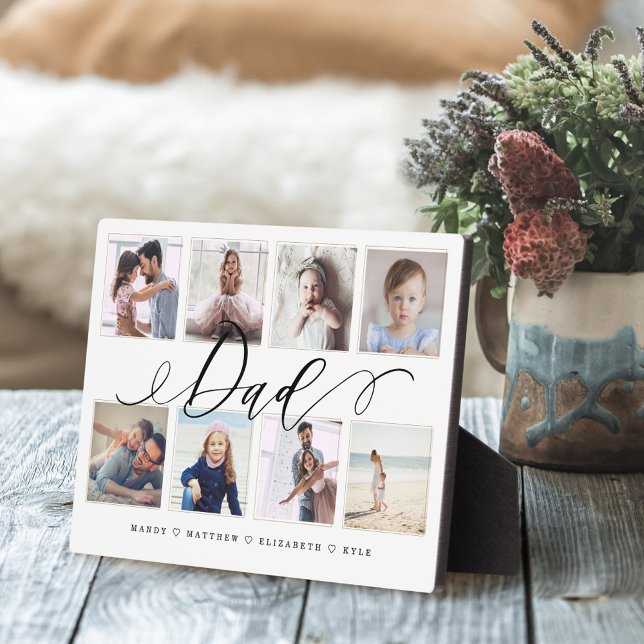 Placa Expositora Regalo para papá | Collage de foto de familia Keep (Subido por el creador)
