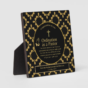 Placa Expositora Regalo personalizado del sagrado recién ordenado p