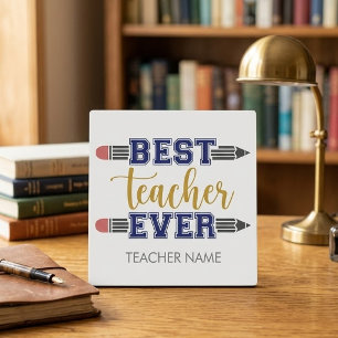 Placa Expositora Regalo Personalizado Mejor Profesor - Regalo Perso