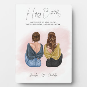 Placa Expositora Regalo personalizado para mejor amigo - BFF