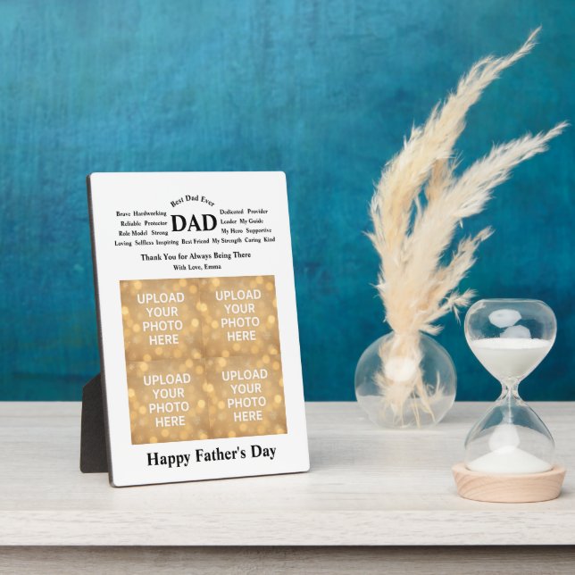 Placa Expositora Regalo Personalizado para Papá (Lado)