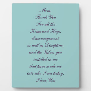 Placa Expositora Regalo único para mamá