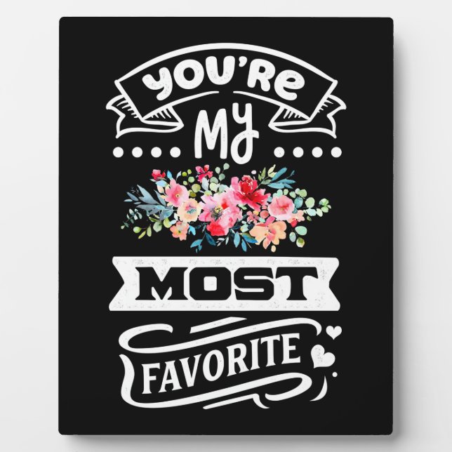 Placa Expositora Regalos de boda | Eres Mi Favorito Más. (Frente)