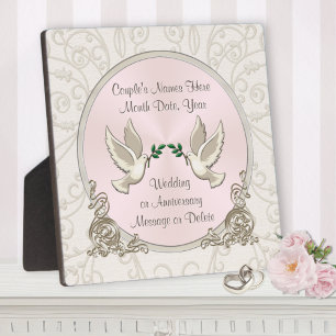 Placa Expositora Regalos de Boda Personalizados Económicos, Pájaros