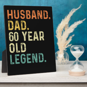 Placa Expositora Regalos de cumpleaños 60 para esposo padre leyenda