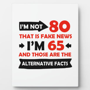 Placa Expositora Regalos de cumpleaños de 80 años