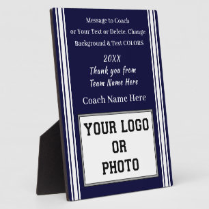 Placa Expositora REGALOS de Entrenador Personalizados con FOTO en C