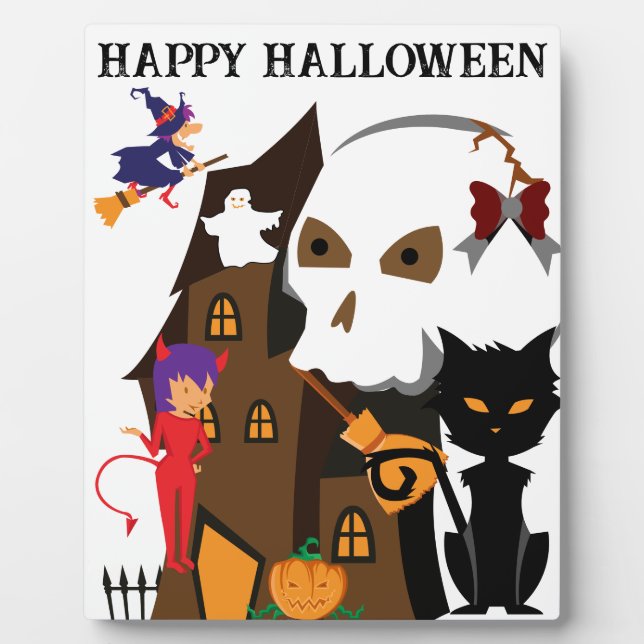 Placa Expositora Regalos de gato negro (Frente)