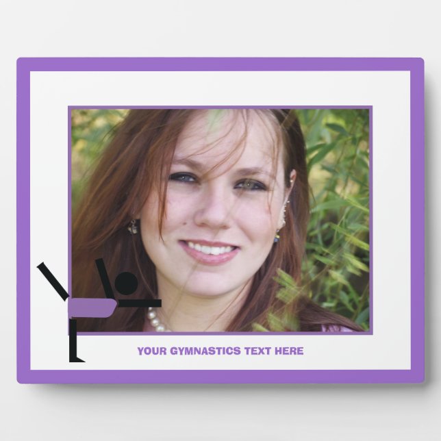 Placa Expositora Regalos de gimnasia, personalizado de gimnasia (Frente)