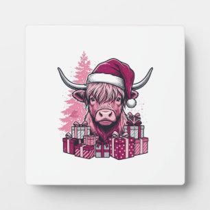 Placa Expositora Regalos de Navidad de Vaca de las Tierras Altas Ro