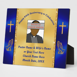 Placa Expositora Regalos de Personalizado fotográfico para pastor y