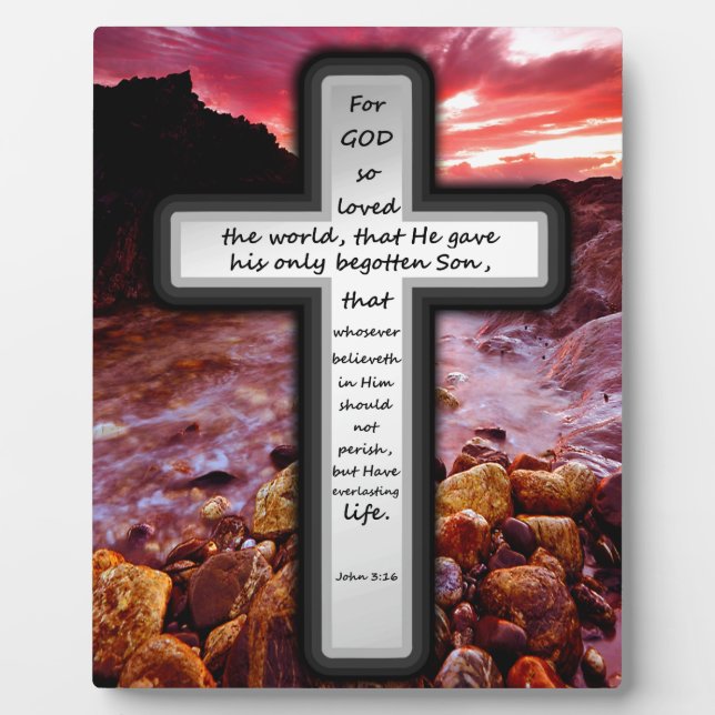 Placa Expositora Regalos John 3:16 (Frente)