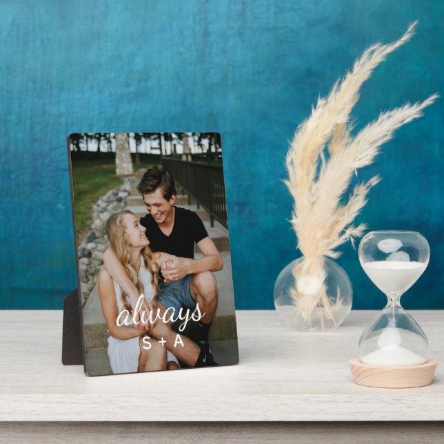Placa Expositora Regalos Personalizados para Aniversario - Pareja P (Lado)