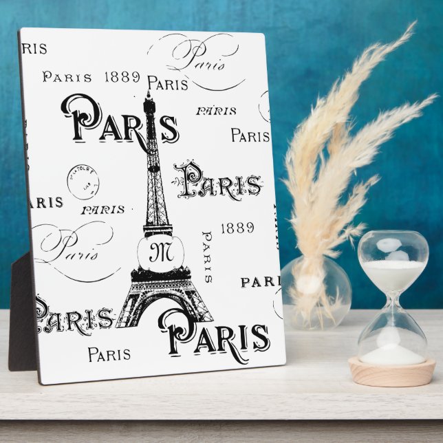 Placa Expositora Regalos y Recuerdos de París Francia (Lado)