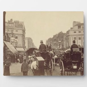 Placa Expositora Regent Circus, Londres, c.1880 (foto sepia)