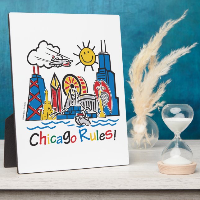 Placa Expositora Reglas de Chicago (Lado)