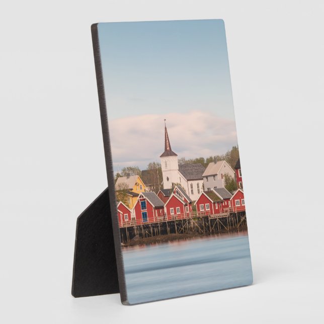 Placa Expositora Reine Lofoten Noruega (Lado)