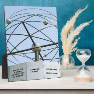 Placa Expositora Reloj mundial
