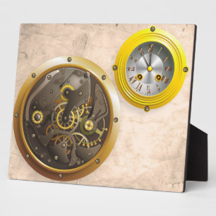 Placa Expositora Reloj steampunk