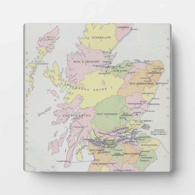 Placa Expositora Representación parlamentaria | Escocia (Frente)