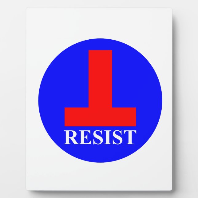Placa Expositora Resistir (Frente)