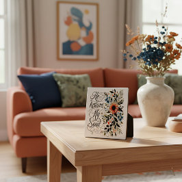 Placa Expositora Restaura mi alma floral